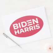STICKER OVALE BIDEN HARRIS (Enveloppe)