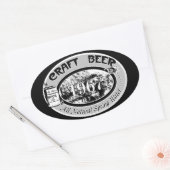 STICKER OVALE BIÈRE À L'ARTISANAT 1967 (Enveloppe)