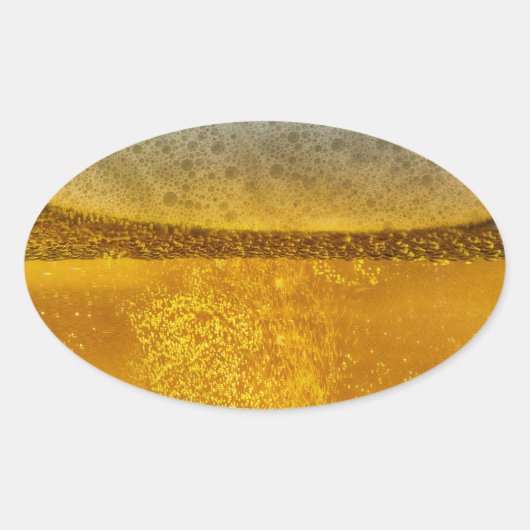 Sticker Ovale Bière Galaxy une mousse céleste d'étanchement (Devant)