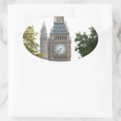 Sticker Ovale Big Ben Londres Angleterre (Sac)