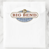 Sticker Ovale Big Bend National Park Texas (Sac)