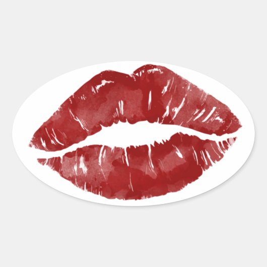 Sticker Ovale Big Kiss (Devant)