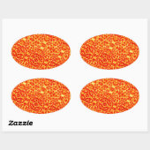 Sticker Ovale Big Pizza Motif (Feuille)