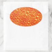 Sticker Ovale Big Pizza Motif (Sac)