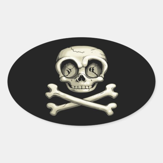 Sticker Ovale Billy Bones (Devant)