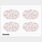 Sticker Ovale Bingo Balls (Feuille)
