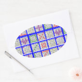 Sticker Ovale Bingo Jeu Motifs Grand (Enveloppe)