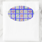 Sticker Ovale Bingo Jeu Motifs Grand (Sac)