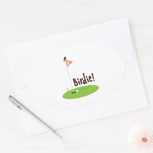 Sticker Ovale Birdie (Enveloppe)