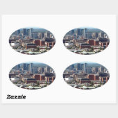 Sticker Ovale Birmingham (Alabama) (Feuille)
