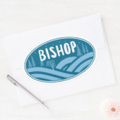 Sticker Ovale Bishop California Outdoors (Enveloppe)