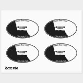 Sticker Ovale Black Bear Pass - Telluride, Co. (Feuille)