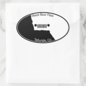 Sticker Ovale Black Bear Pass - Telluride, Co. (Sac)