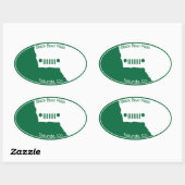 Sticker Ovale Black Bear Pass - Telluride, Co. (Feuille)