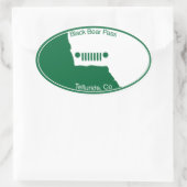 Sticker Ovale Black Bear Pass - Telluride, Co. (Sac)