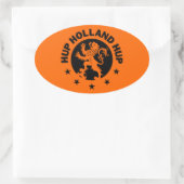 Sticker Ovale Black Hup Holland - Couleur Arrière - plan modifia (Sac)
