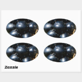 Sticker Ovale Blackberry (Feuille)