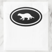 Sticker Ovale Blaireau (Sac)