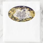 Sticker Ovale Blaise Pascal Citation Inspirationnelle "Dans la f (Sac)