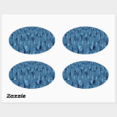 Sticker Ovale Blend of Blue (Feuille)