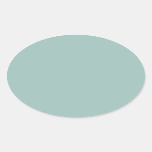 Sticker Ovale Bleu d'oeuf de canard cool - ajouter son propre te (Devant)