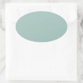 Sticker Ovale Bleu d'oeuf de canard cool - ajouter son propre te (Sac)