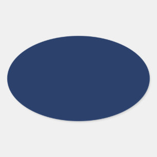 Sticker Ovale Bleu marine profond