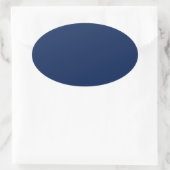 Sticker Ovale Bleu marine profond (Sac)