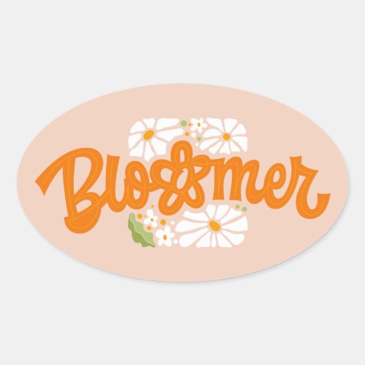 Sticker Ovale Bloomer (Devant)