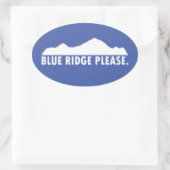 Sticker Ovale Blue Ridge S'Il Vous Plaît (Sac)