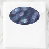 Sticker Ovale Blue Sparkle (Sac)