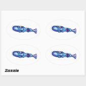 Sticker Ovale blues (Feuille)