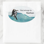 Sticker Ovale BMX Freestyle Bicycle (Sac)