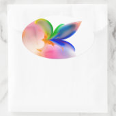 Sticker Ovale Boîte cadeau Big Bow (Sac)