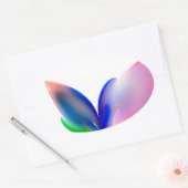 Sticker Ovale Boîte cadeau Big Bow (Enveloppe)