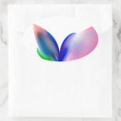 Sticker Ovale Boîte cadeau Big Bow (Sac)