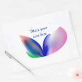 Sticker Ovale Boîte cadeau Big Bow (Enveloppe)