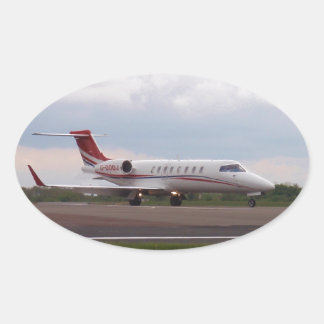 Sticker Ovale Bombardier Lear Jet 45XR