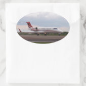 Sticker Ovale Bombardier Lear Jet 45XR (Sac)