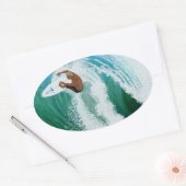 Sticker Ovale Bomberons Bubblepacific, toit (Enveloppe)