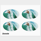 Sticker Ovale Bomberons Bubblepacific, toit (Feuille)
