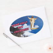 Sticker Ovale Bombes Hills Pas Pays (Enveloppe)