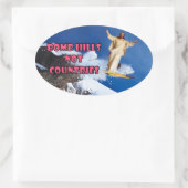 Sticker Ovale Bombes Hills Pas Pays (Sac)