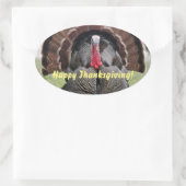 Sticker Ovale Bon thanksgiving Turquie (Sac)