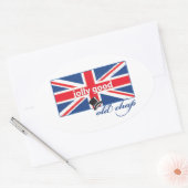 Sticker Ovale Bon vieux mec ! (Enveloppe)