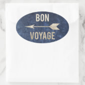 Sticker Ovale Bon Voyage (Sac)
