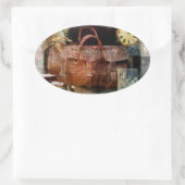 Sticker Ovale Bon Voyage (Sac)