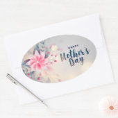 Sticker Ovale Bonne fête des mères (Enveloppe)