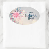 Sticker Ovale Bonne fête des mères (Sac)