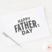 Sticker Ovale Bonne Fête des pères (Enveloppe)